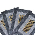 Cotton Anti-Slip Doormat for Home & Bathroom Entrance Multicolor Rectangular Mat (15x23 Inch) Image 3