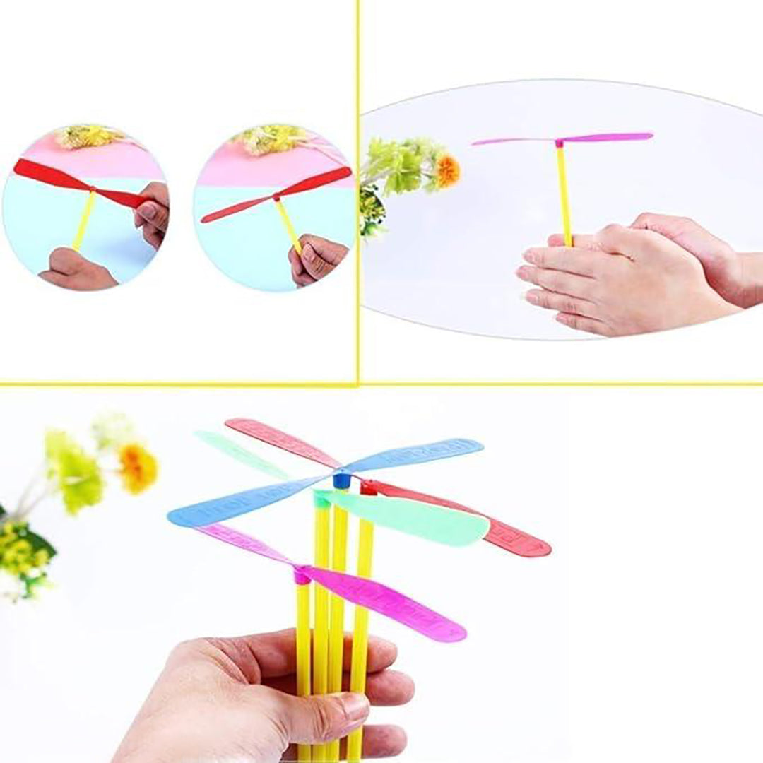 22 Air Flying Toys Propeller Bamboo Copter Outdoor Flying Toy Party Game For Kids & Adults Image 4