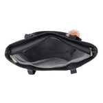 Handbag For Women And Girls Stylish Black PU Leather Bag Image 3