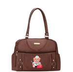 Handbag For Women And Girls Stylish Brown PU Leather Bag Image 2
