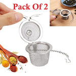 Stainless Steel Tea Filter Infuser 45Cm Basket Shaped Tea Strainer For Green Tea Loose Leaf And Tea Bags With A Chain And A Hook Image 4