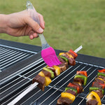 Papad Jali Roast + Oil Brush Barbeque Square Jali Roaster Chapati Toast Grill Wooden Handle Baigan Bharta Oil Brush Image 3