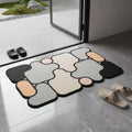 Rubber Anti-Slip Doormat for Home & Bathroom Entrance Multicolor Rectangular Mat (38x58 cm) Image 1