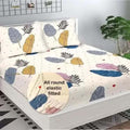 Glace Cotton (78x72 Inch) Double Size Bedsheet With 2 Pillow Cover in Multicolor Image 1