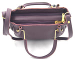 Handbag For Women And Girls Stylish violet PU Leather Bag Image 4