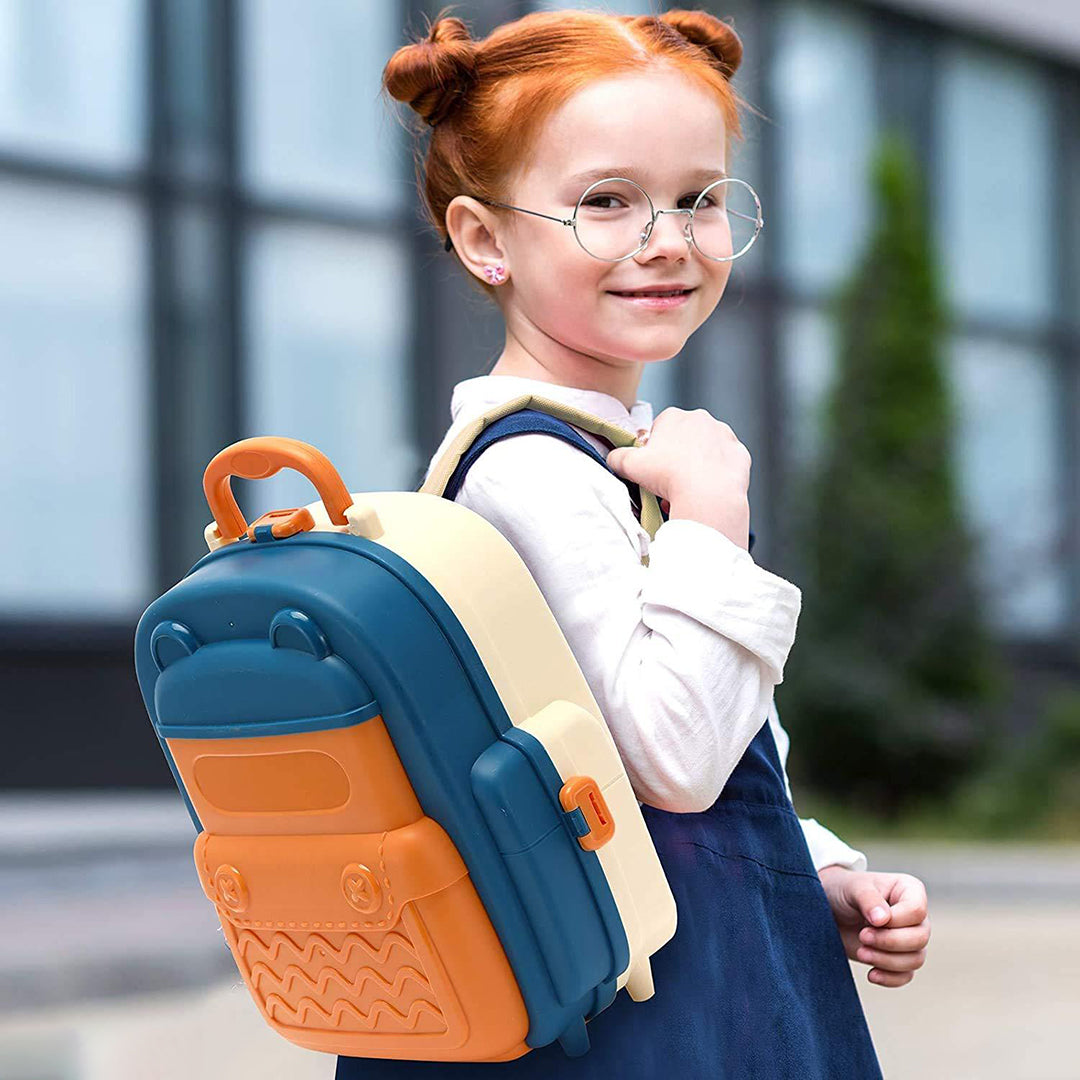 School Bag Kitchen Set For Kids Girl Kitchen With Suitcase Play Kitchen Set Blue Kids Kitchen Play Set Great Educational Toy Gifts For Girls Image 3