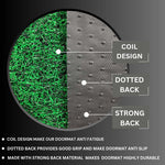 PVC Anti-Slip Doormat for Home & Bathroom Entrance Green Rectangular Mat (40x60 cm) Image 3