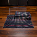 Cotton Anti-Slip Doormat for Home & Bathroom Entrance Multicolor Rectangular Mat (40x60 cm) 3 Pcs Image 1