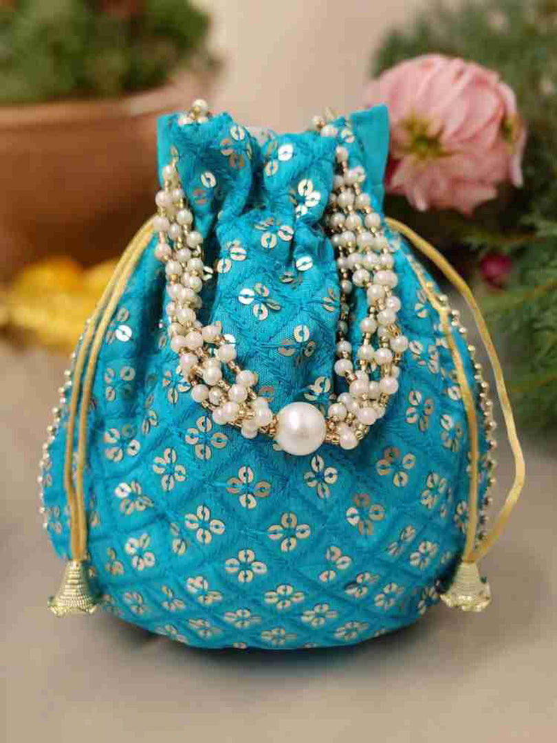 Handbag For Women And Girls Stylish Multicolor Cotton Bag Image 2
